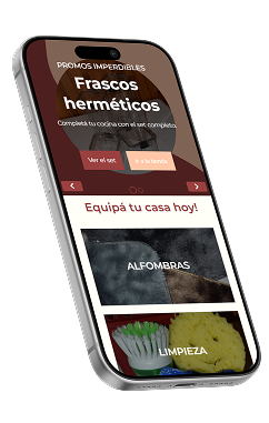 Vista móvil de la tienda online Bazar en Casa